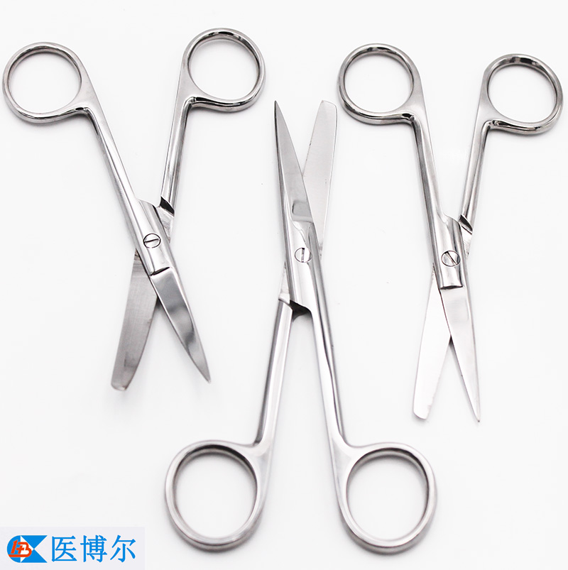 一边尖头一边圆头剪刀 护士剪 敷料剪12.5cm  14cm   16cm