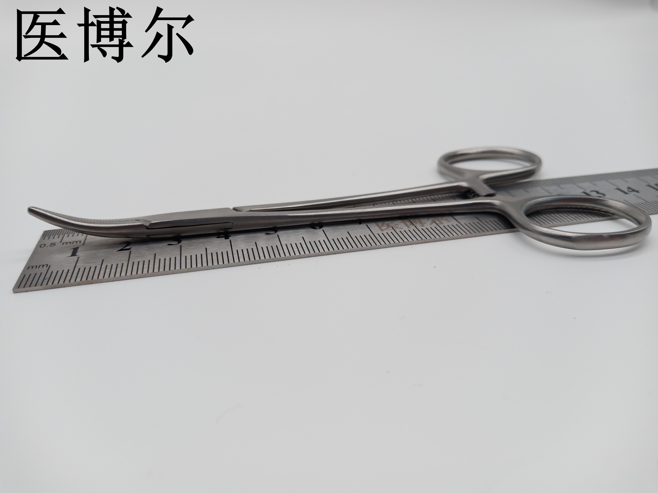 医用止血钳弯头哑光12.5cm