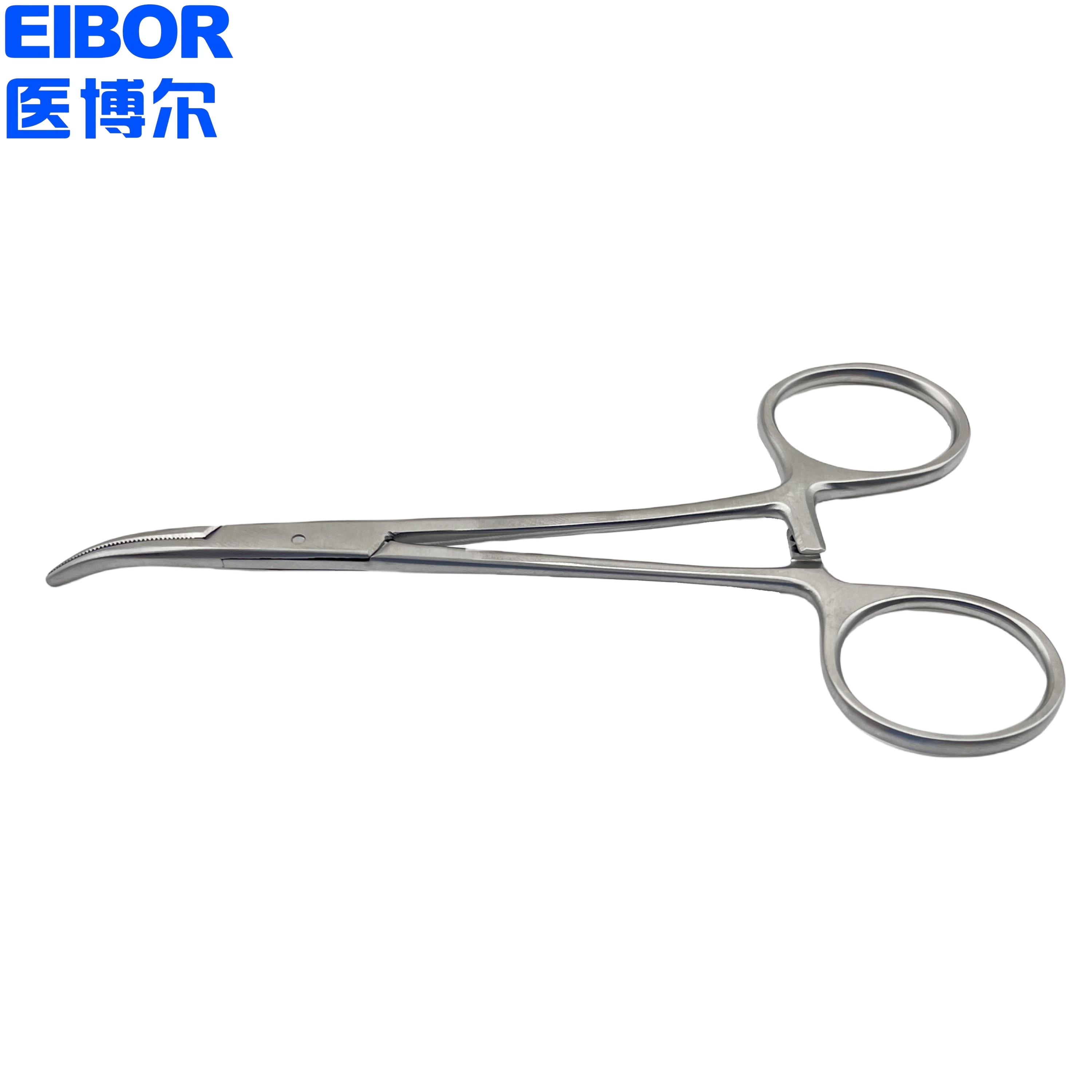 医用止血钳弯头哑光14cm
