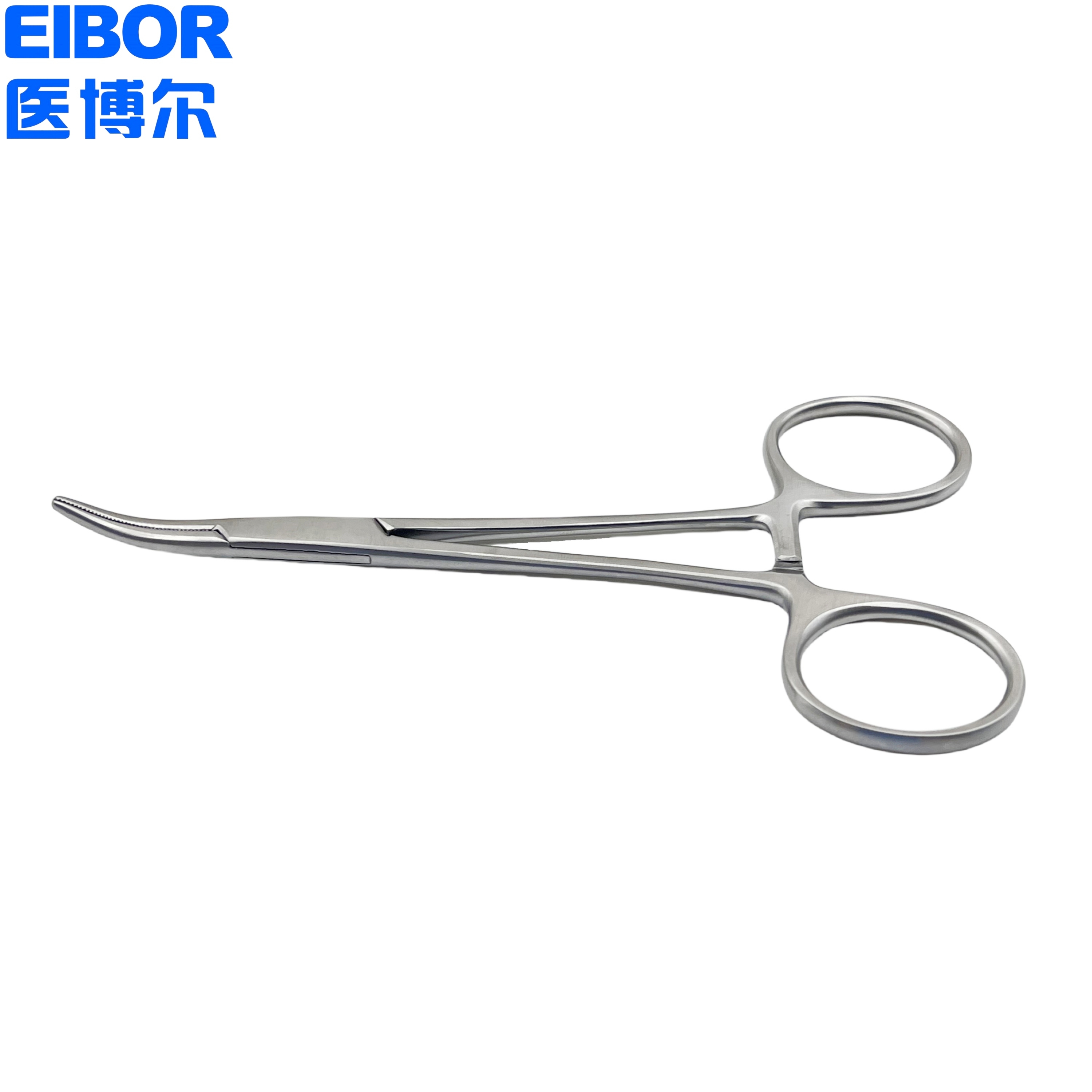 医用止血钳弯头哑光14cm