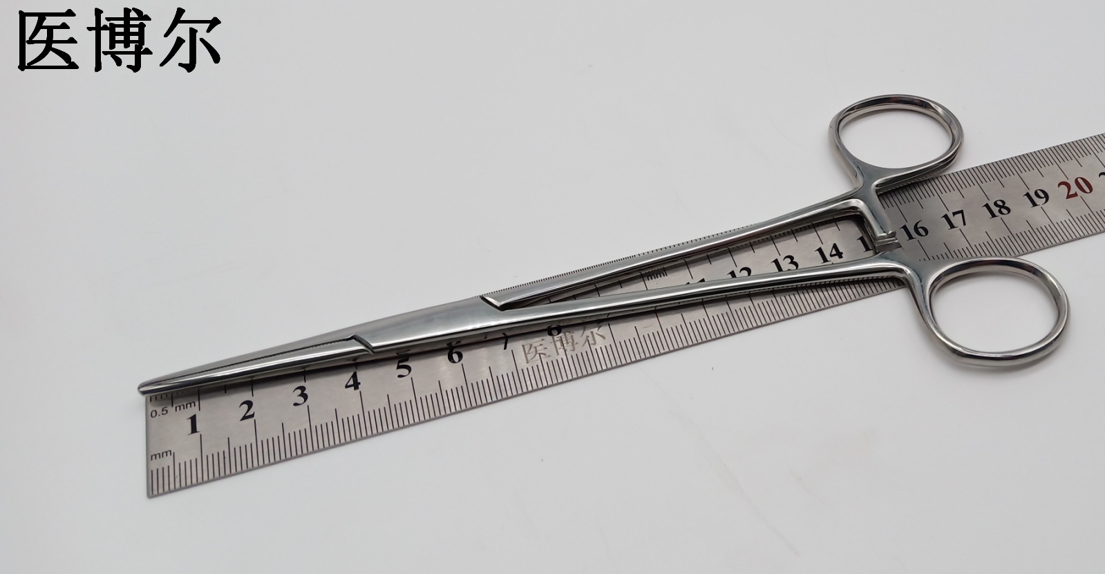 医用止血钳亮光直头18cm