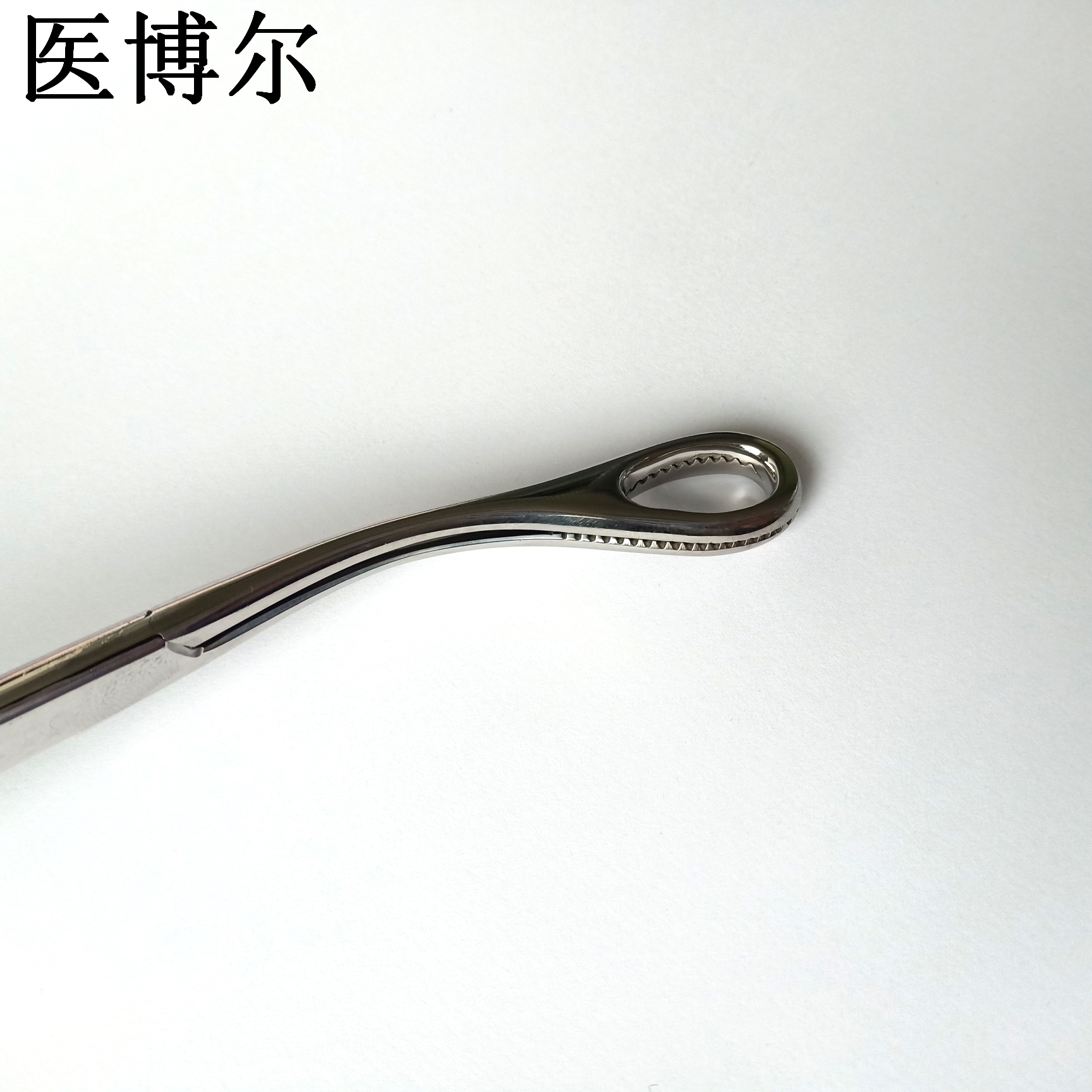 医用海绵钳/持物钳弯有齿18cm