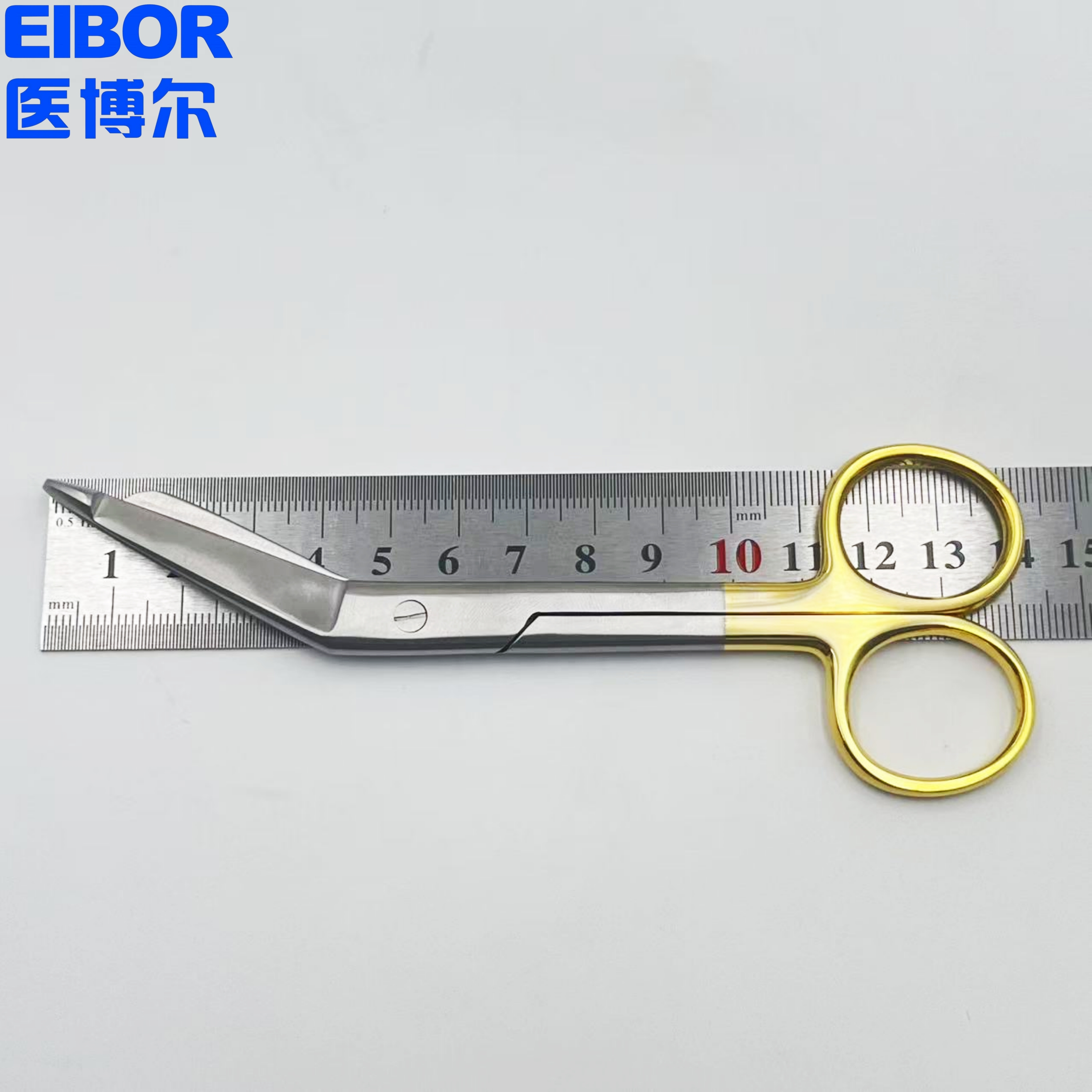 医用纱布剪刀14cm金柄