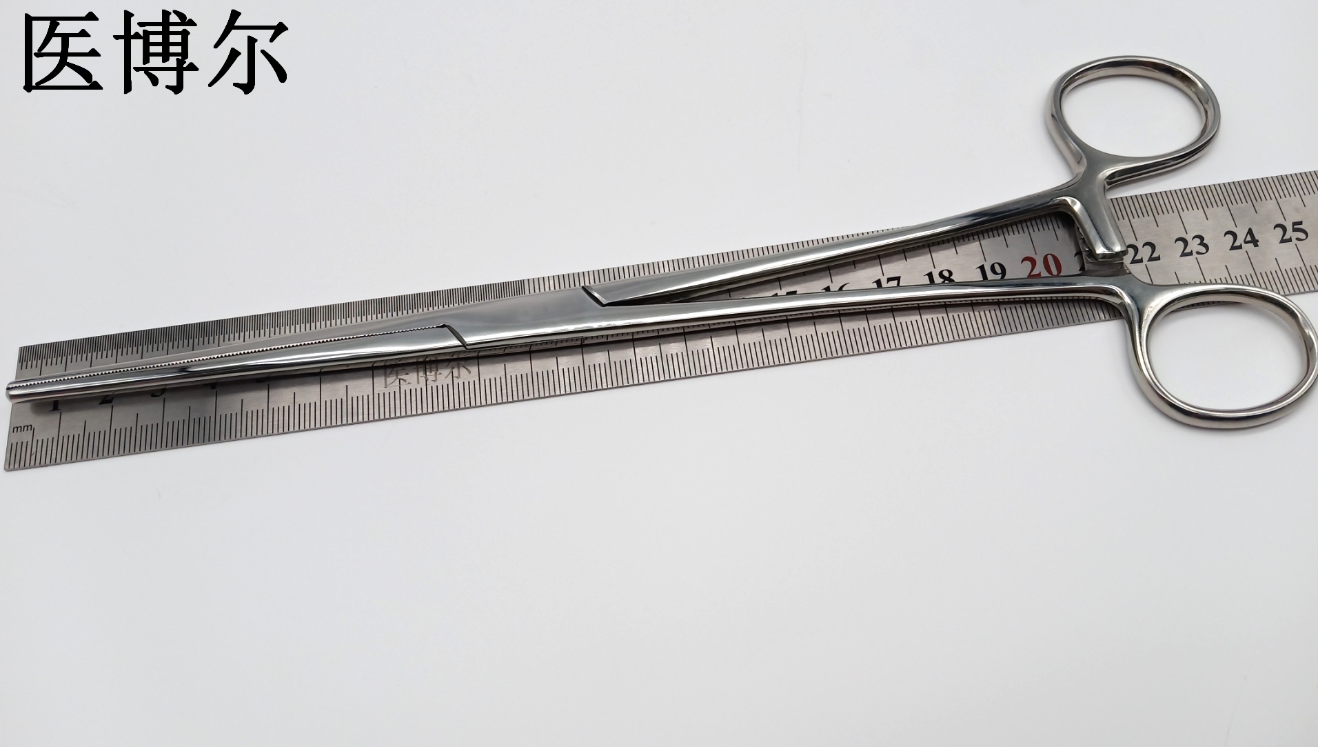 医用止血钳亮光直头24cm