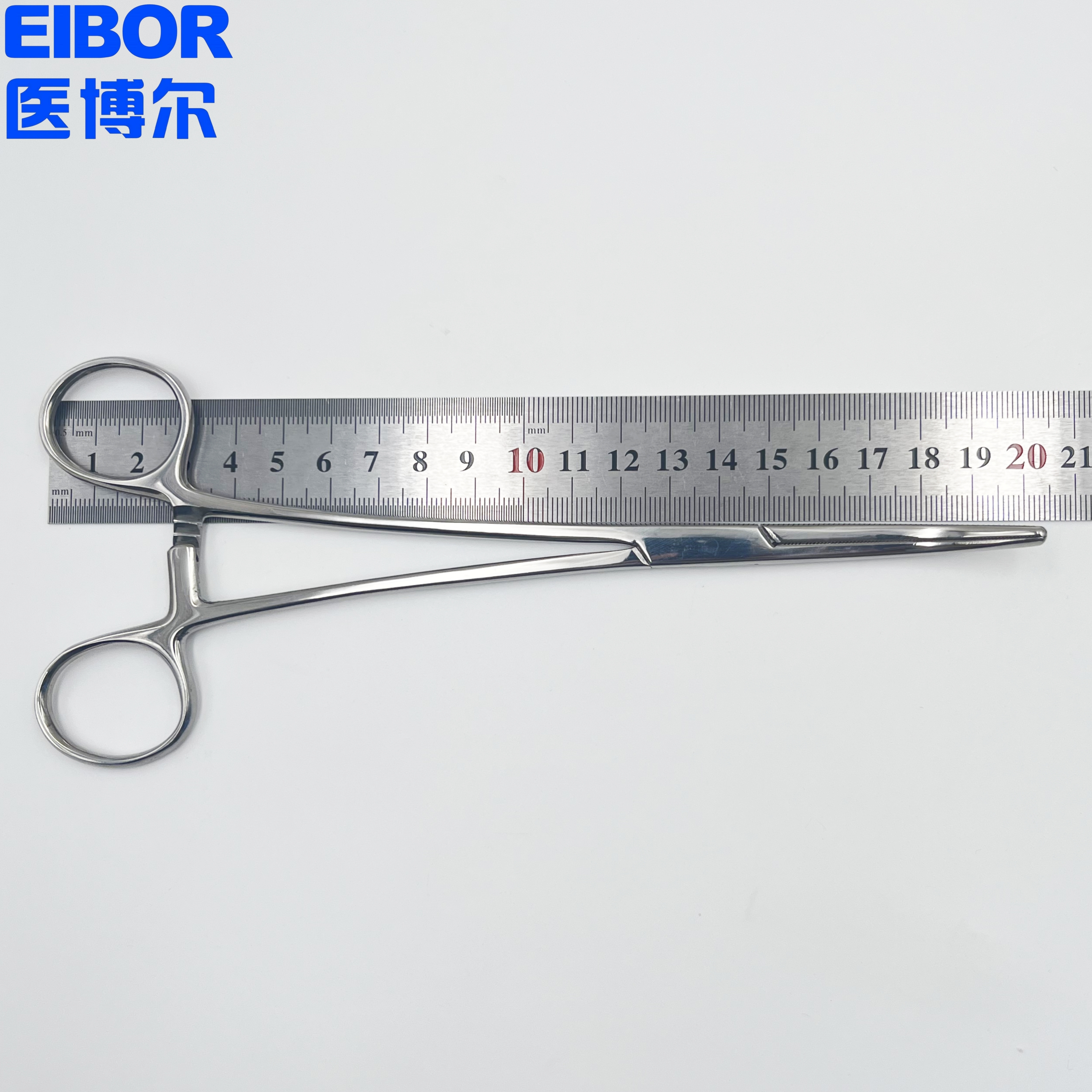 医用止血钳弯头哑光20cm