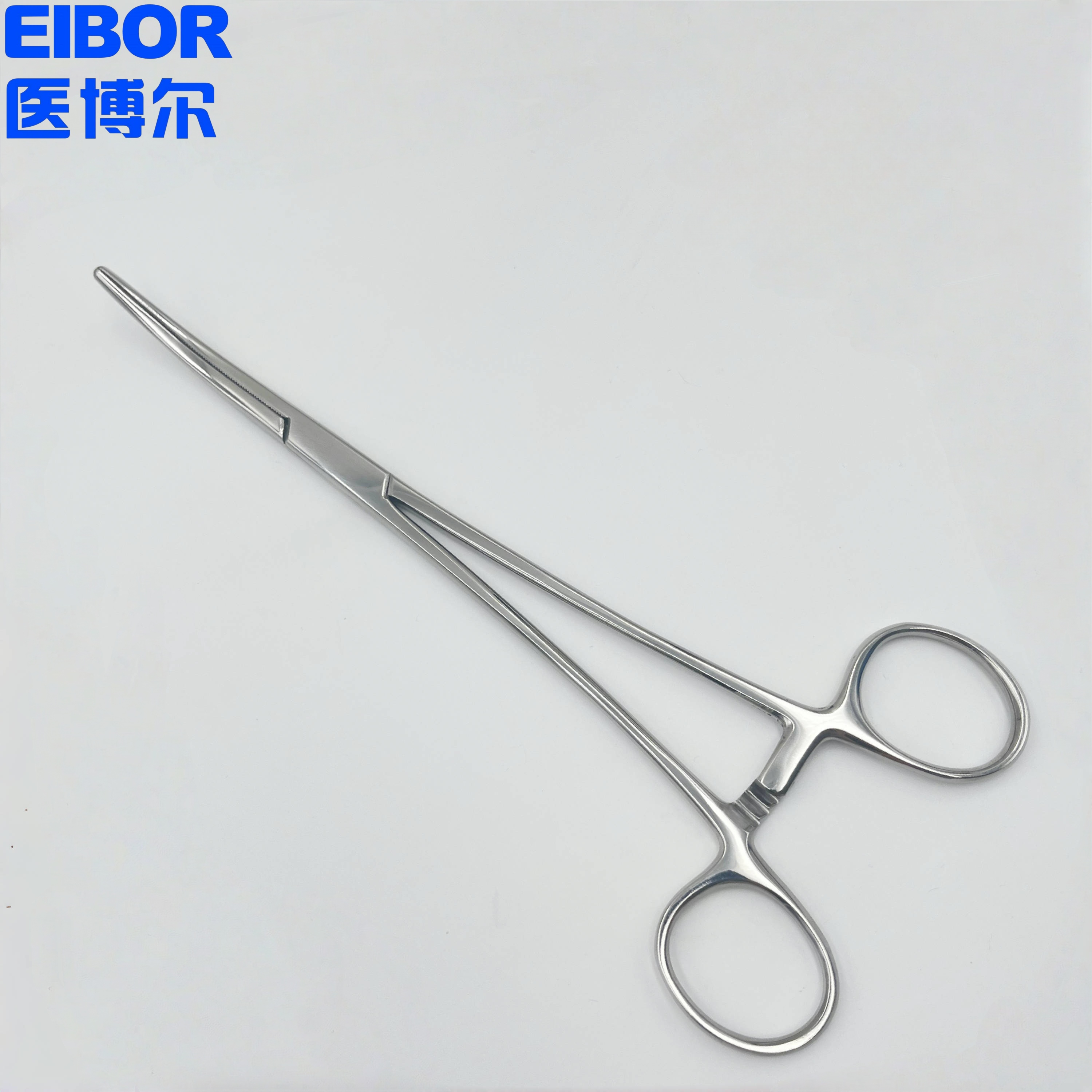 医用止血钳弯头哑光20cm