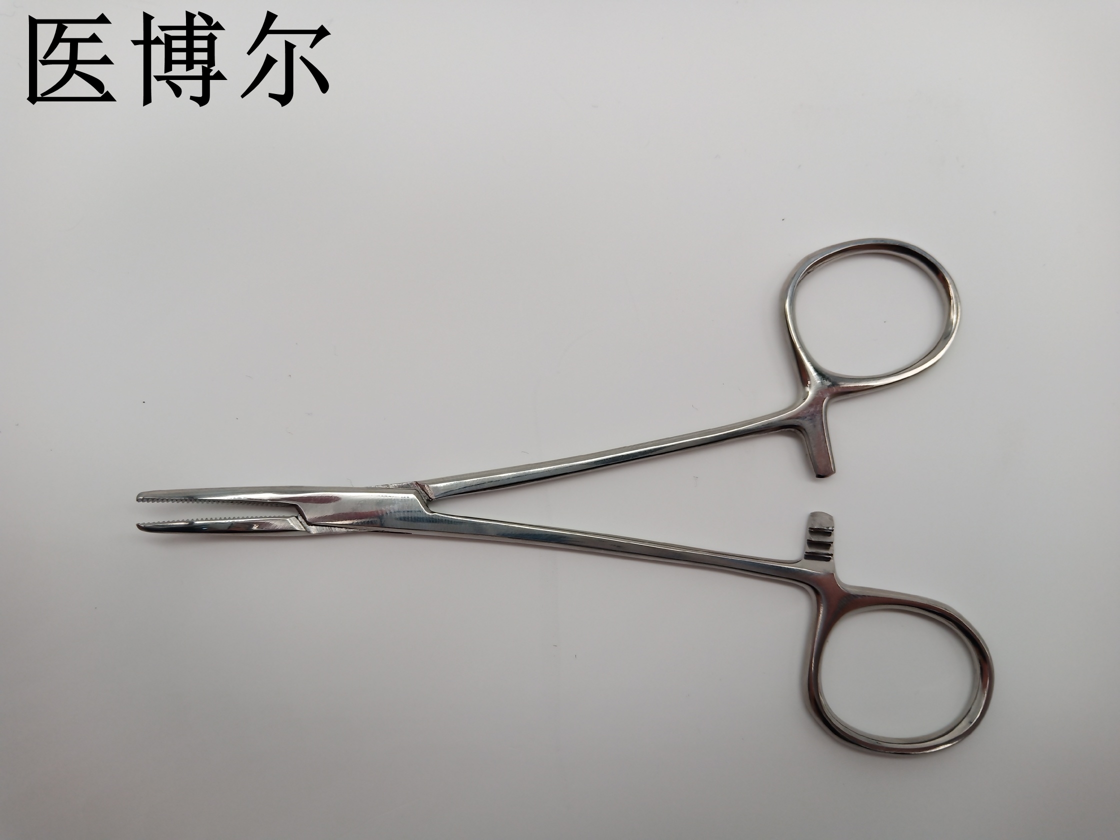 医用止血钳弯头亮光12.5cm
