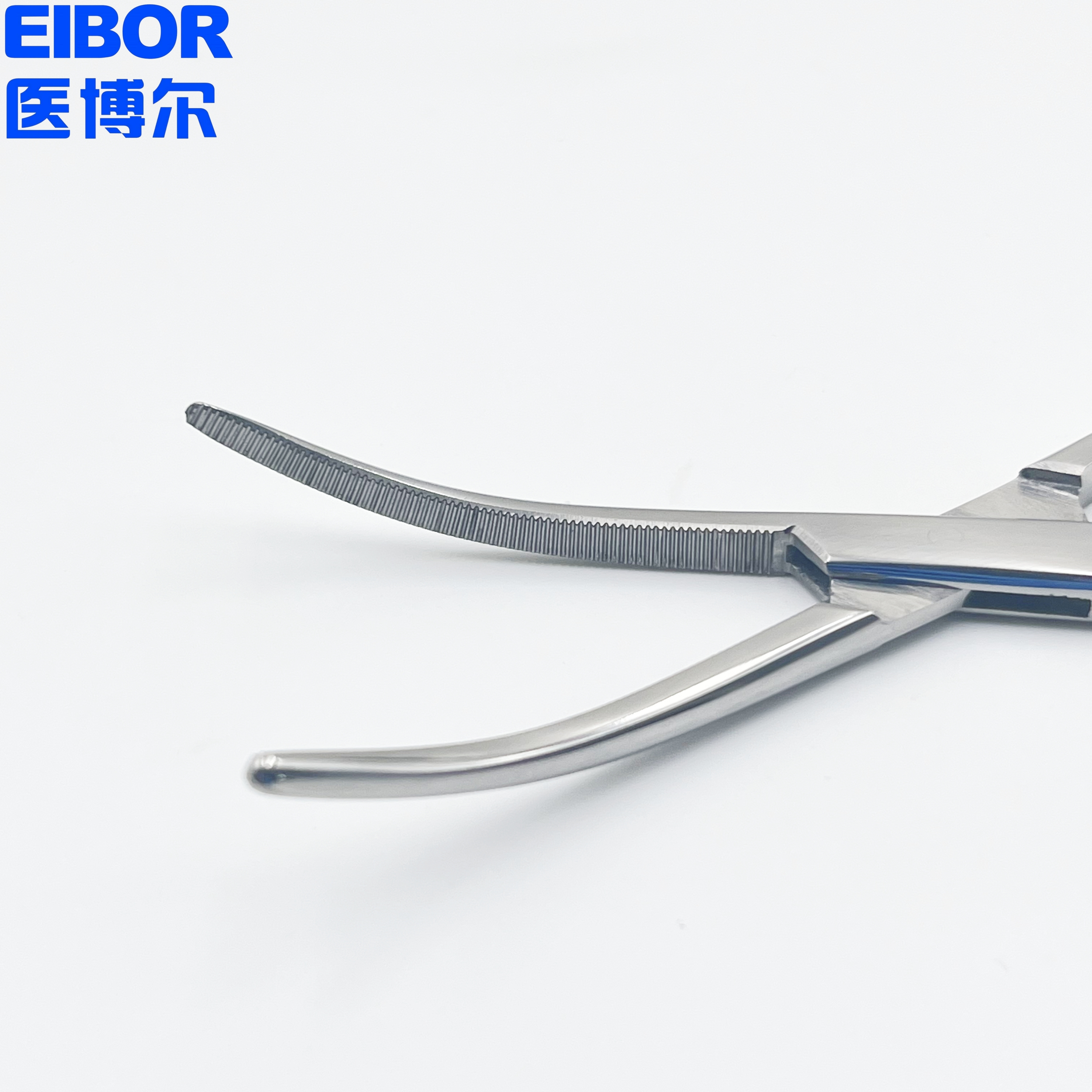 医用止血钳弯头哑光20cm