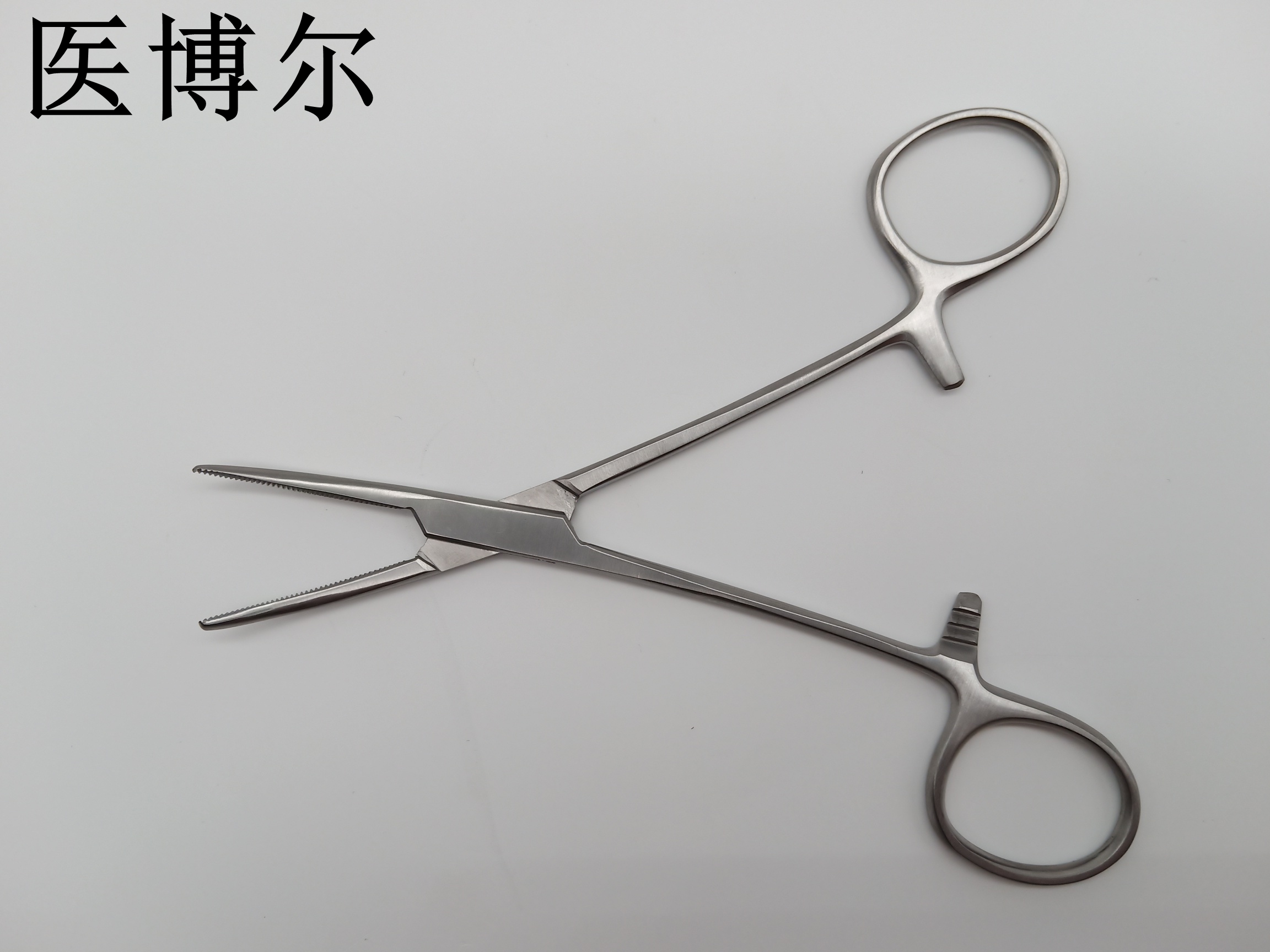 医用止血钳弯头哑光14cm