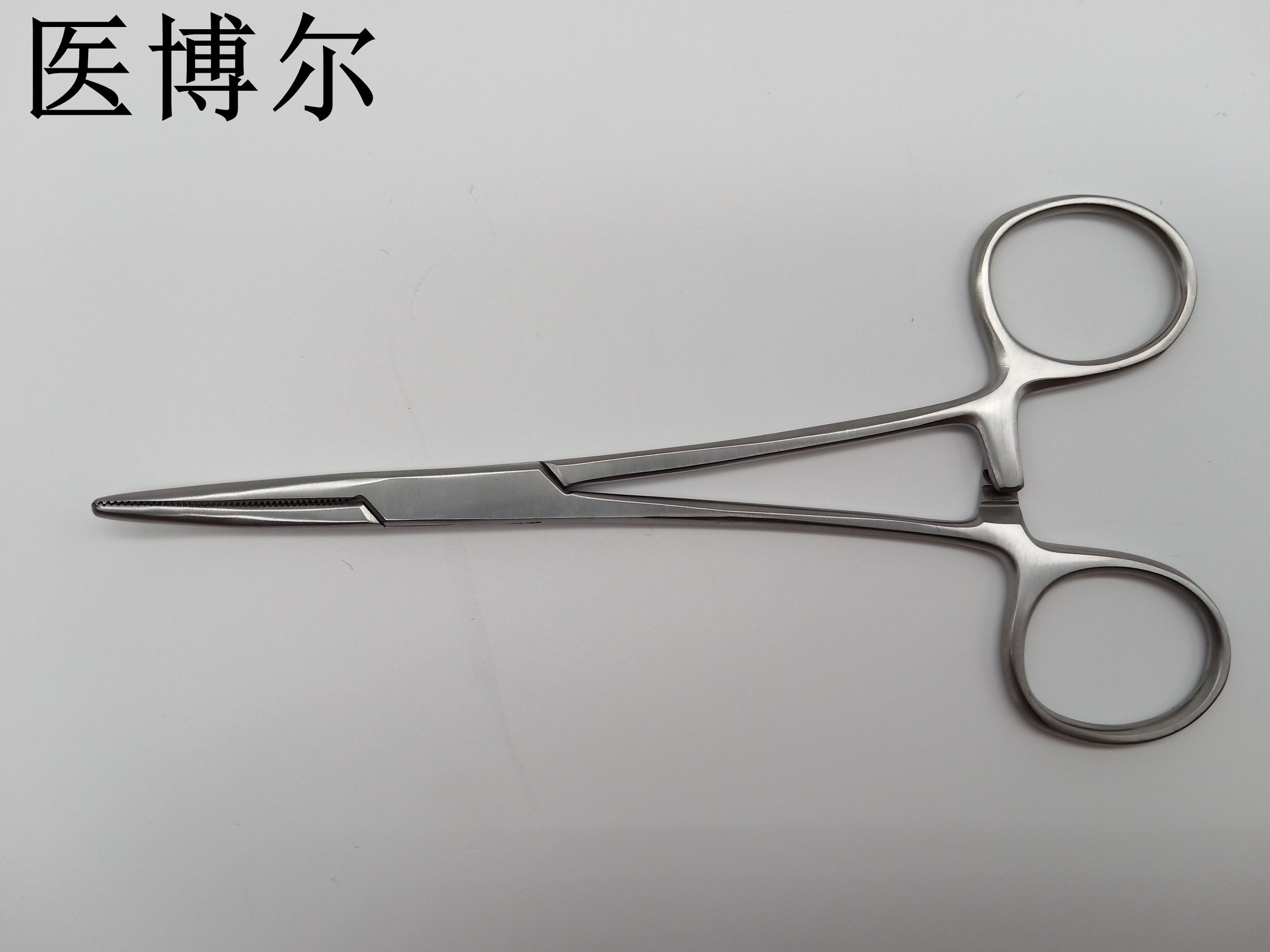 医用止血钳弯头哑光14cm