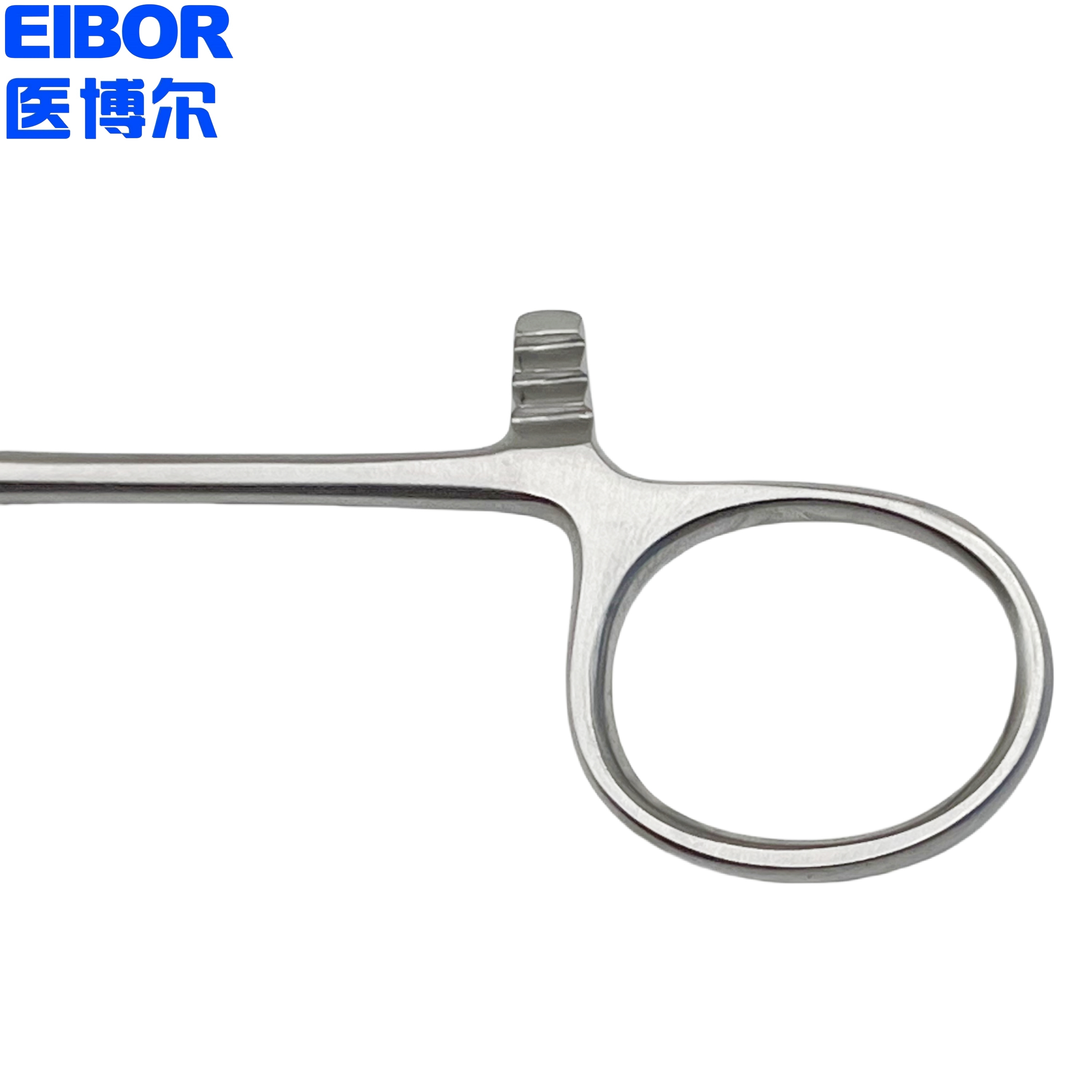 医用止血钳弯头哑光16cm