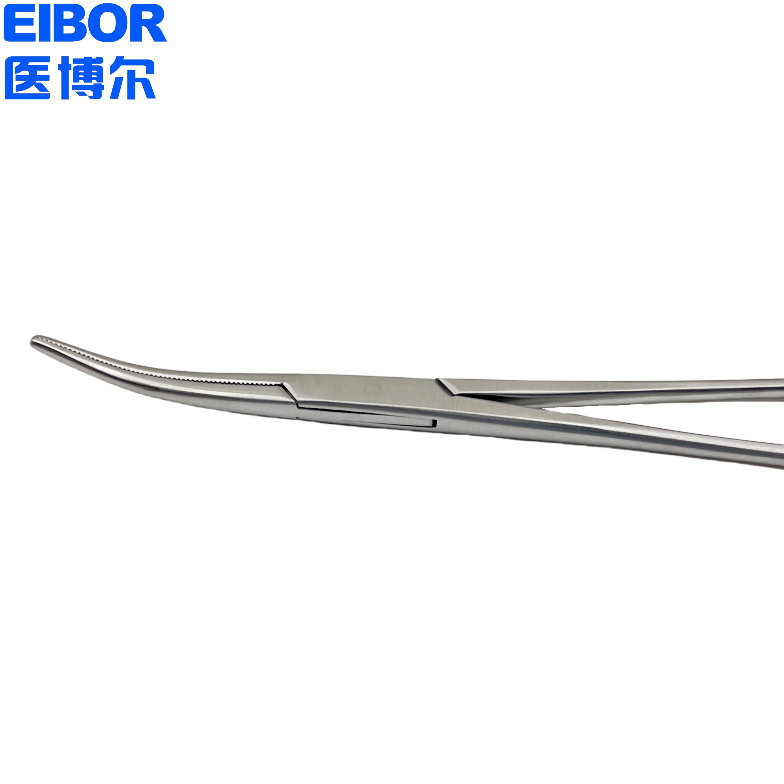 医用止血钳弯头哑光16cm