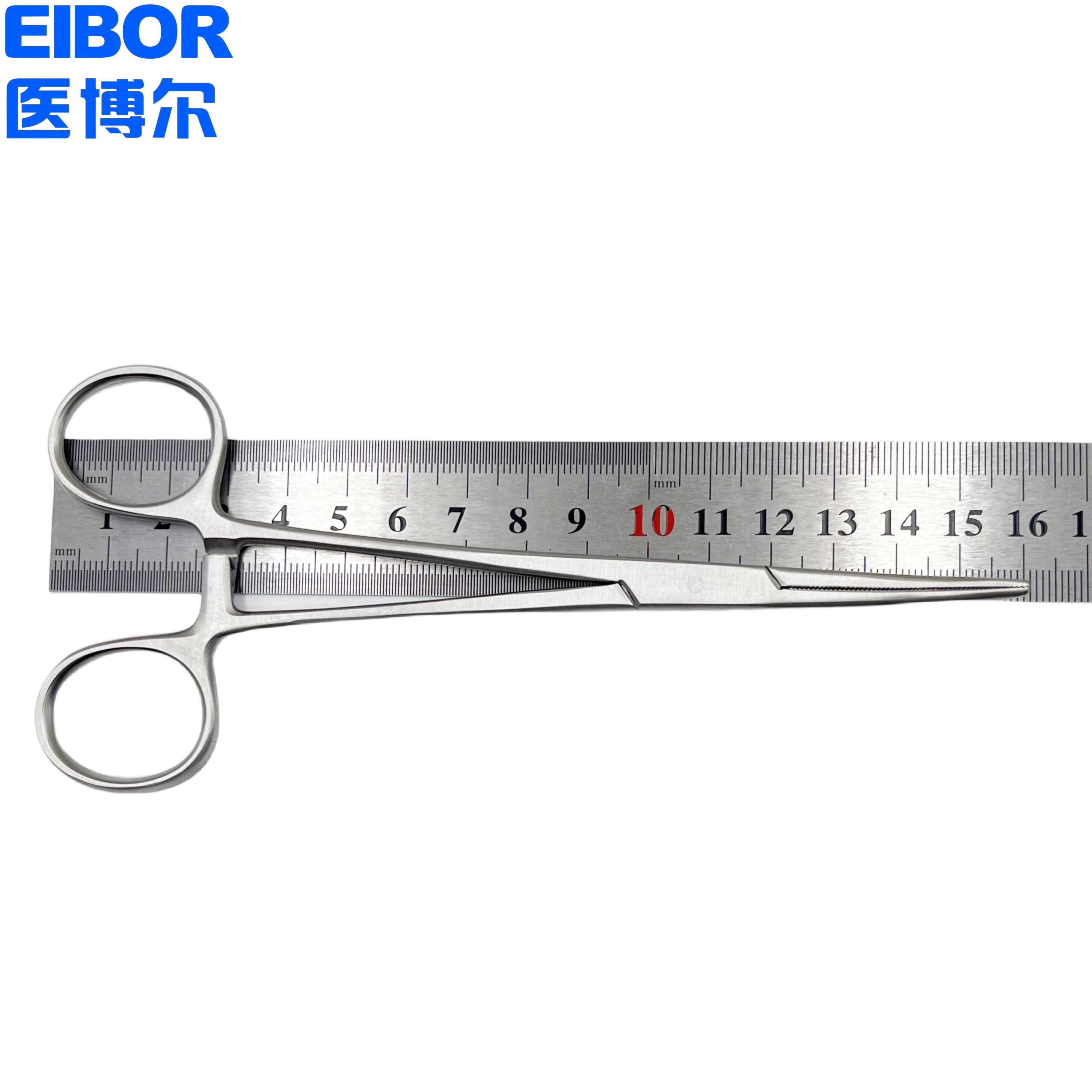 医用止血钳弯头哑光16cm