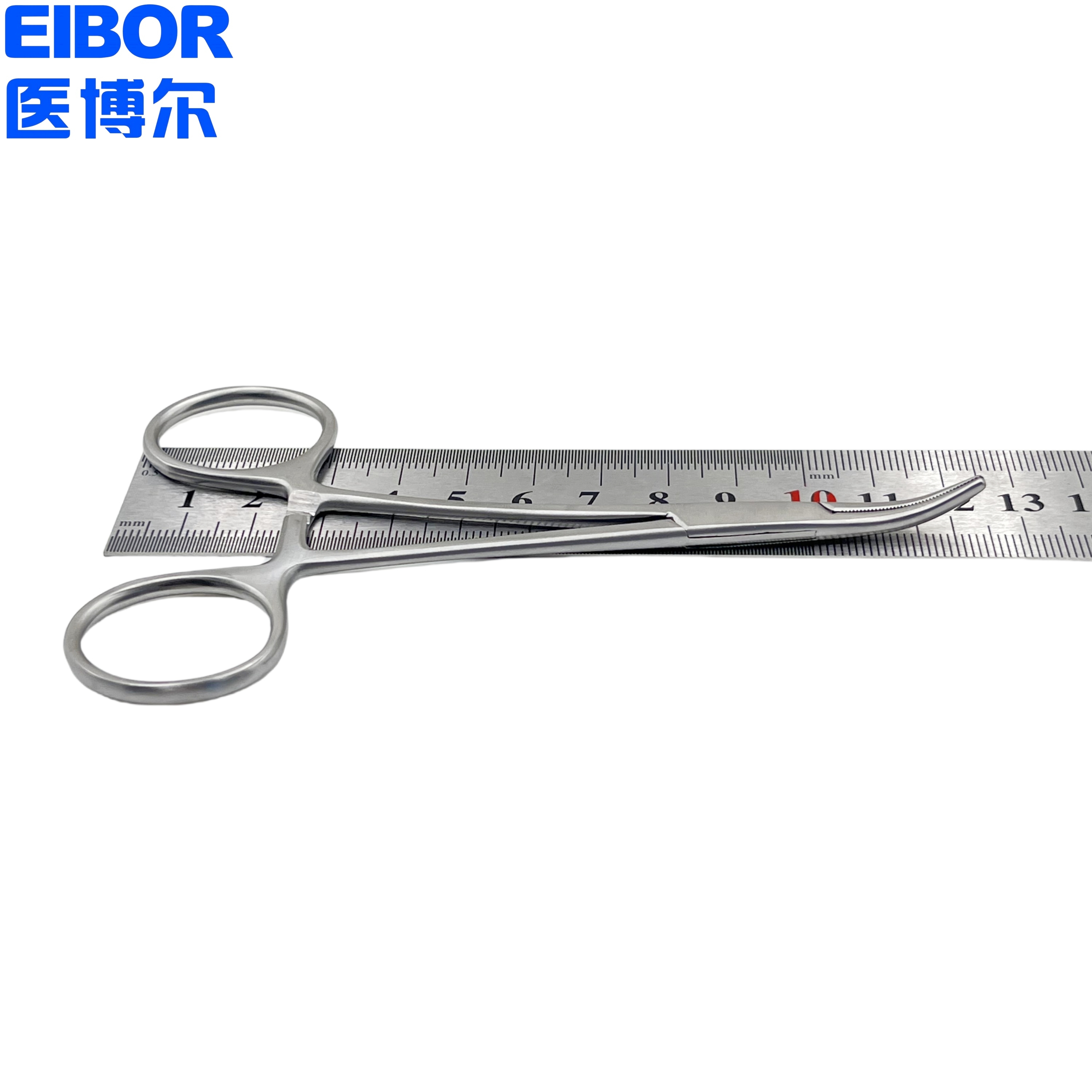 医用止血钳弯头哑光14cm