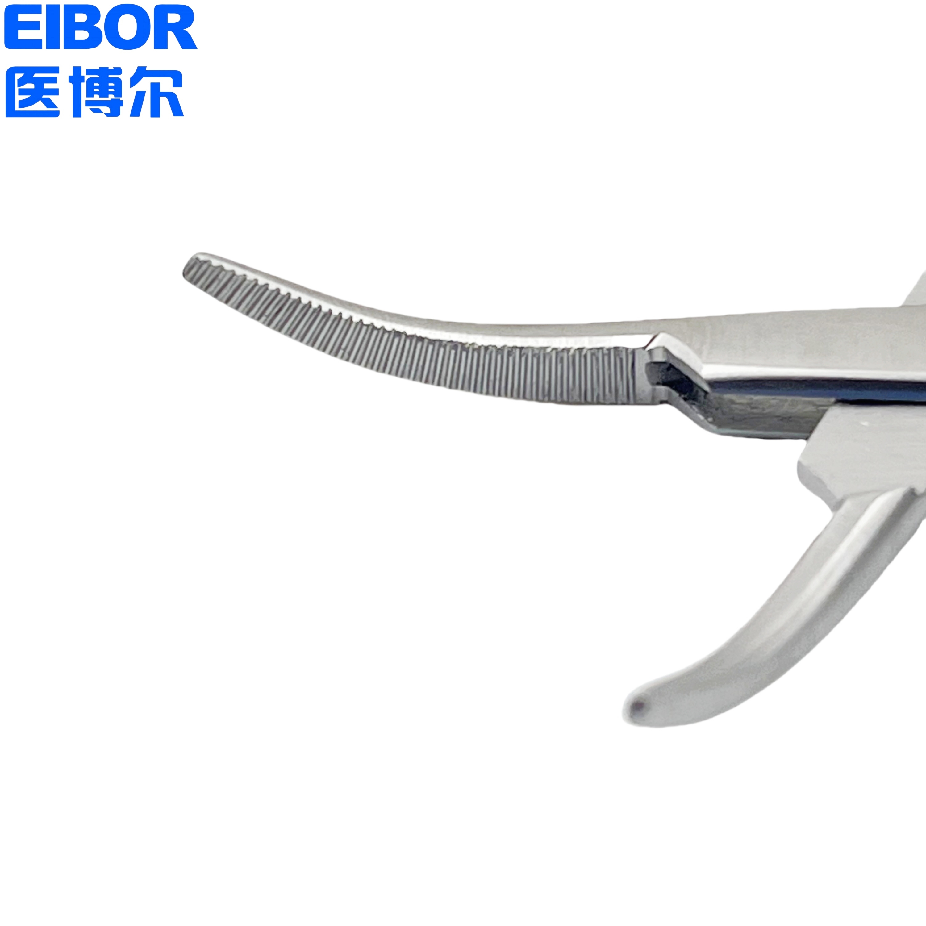医用止血钳弯头哑光14cm