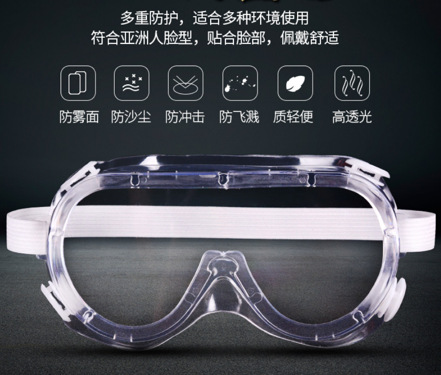 医博尔防护眼罩 护目镜 医用眼罩 防护眼镜带防雾功能